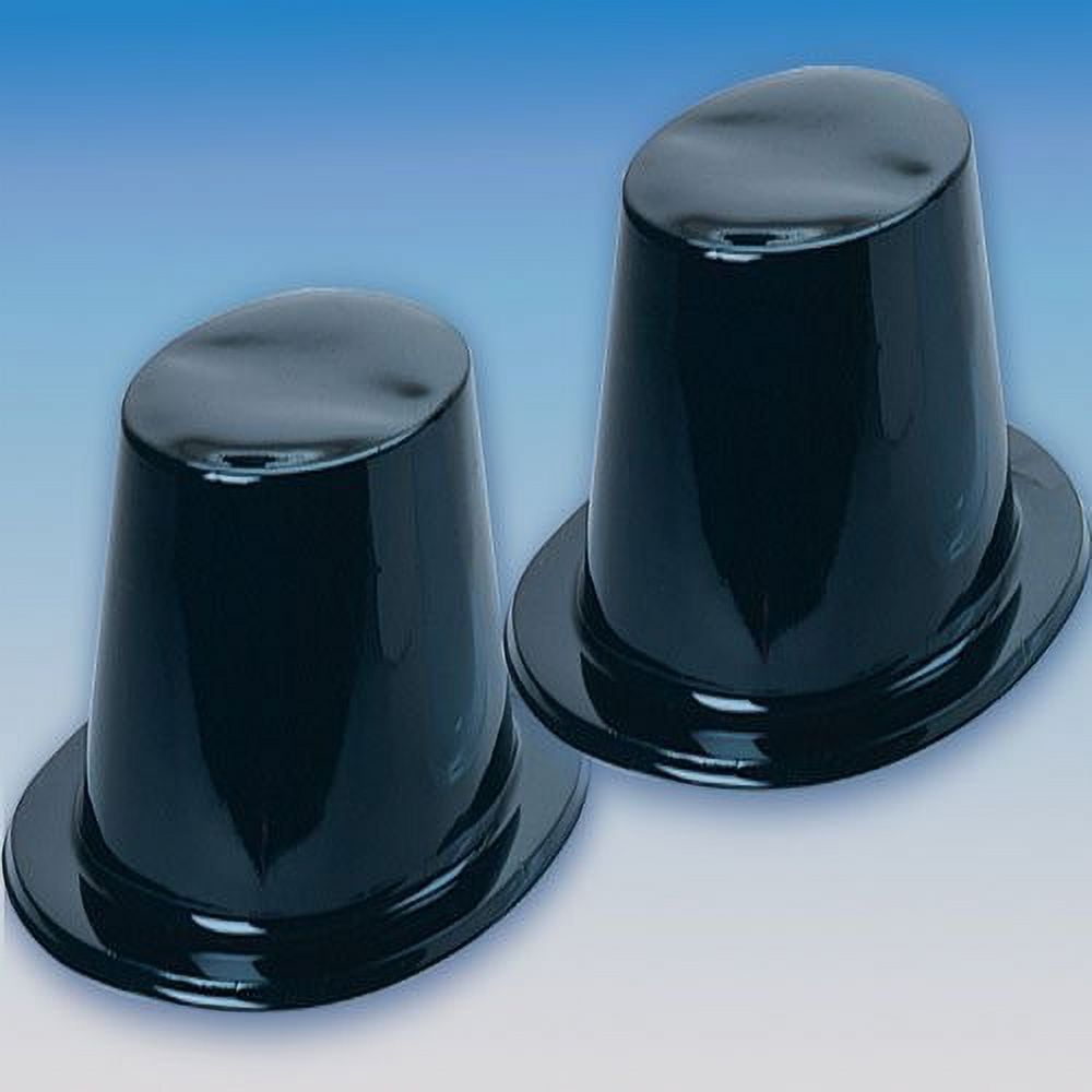 Dozen Black Plastic Top Hats for ages 3 Walmart