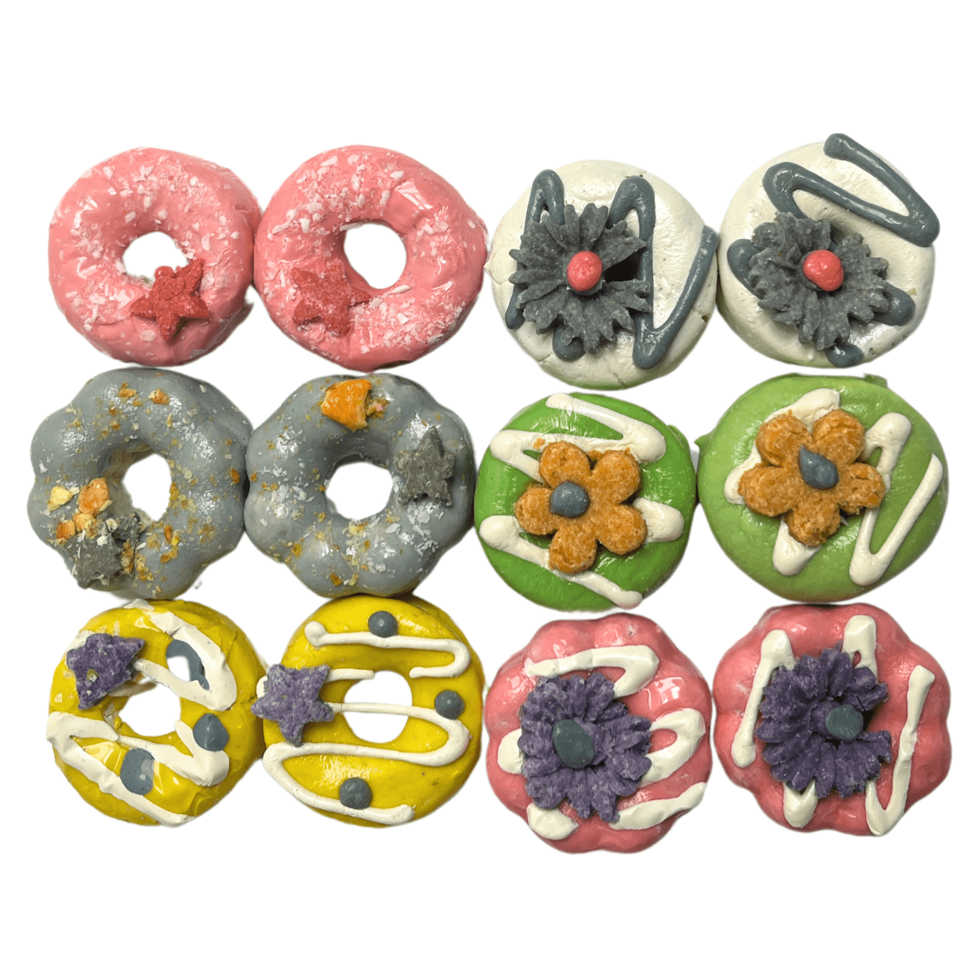 Dozen Delights - Bite Sized Donut Treats (12 Pack)- Rabbits, Guinea Pigs, Hamsters, Chinchillas, Rats, Squirrels & Other Small Animals (4.6 oz.)