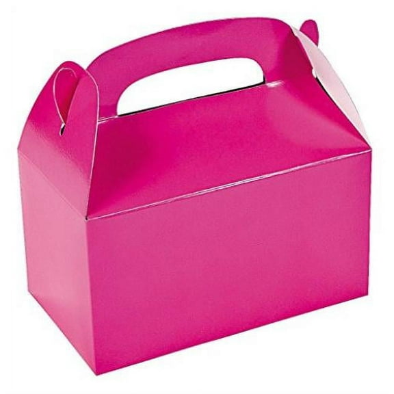 Dozen Hot Pink Treat Boxes