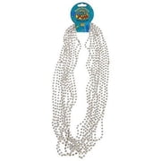 Dozen Metallic Bead Necklaces/Silver