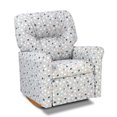 thumbnail image 1 of Dozydotes Contemporary Rocker Recliner Free Dots French Grey, 1 of 2