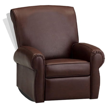 Dozydotes Contemporary Vinyl Bid Kid Rocker Recliner in Brown