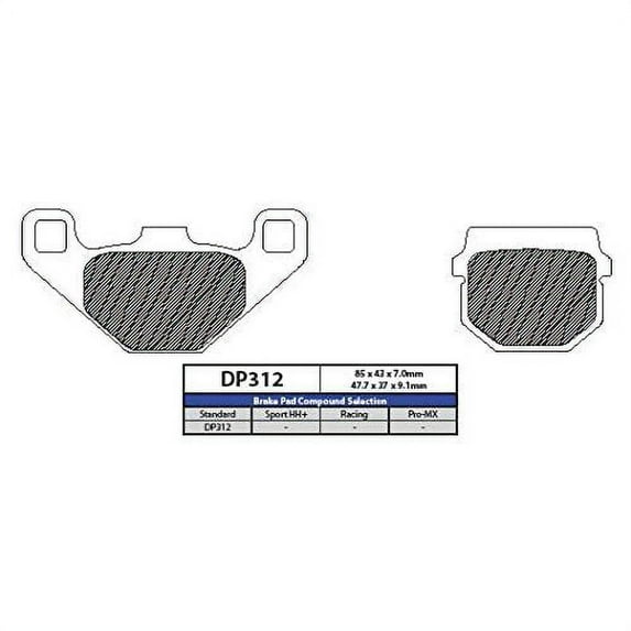 DP Standard Sintered Brake Pads (DP312)