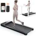 thumbnail image 1 of Dpforest Desk Exercise Treadmill  0.6-3.8mph,300lbs Capacity,Control With Remote and App for Home(Black), 1 of 6