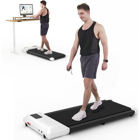 Dpforest Walking Pad 2.5Hp,35.5*15.5 Treadmill Under Desk, 2 in 1 Walking Pad Portable Treadmill with 265LBS Capacity, LED Display Under Desk Treadmill for Home/Office with Remote Control