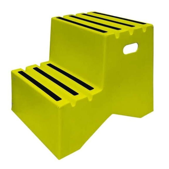 Dpi Step Stand,2 Steps,Polyethylene,Yellow ST217-14
