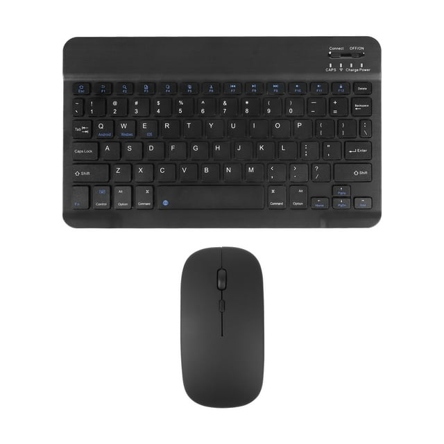 Dpisuuk 10 inch Wireless Bluetooth Keyboard Mouse Comb, UltraSlim