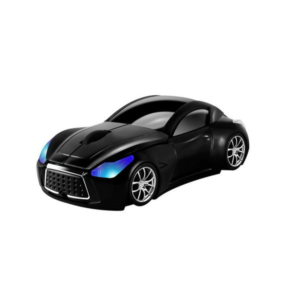 Dpisuuk 2.4GHz Wireless Mouse, Car Mouse, Computer Mouse, Optical Cordless Mice with USB Receiver for PC Laptop Computer, Black