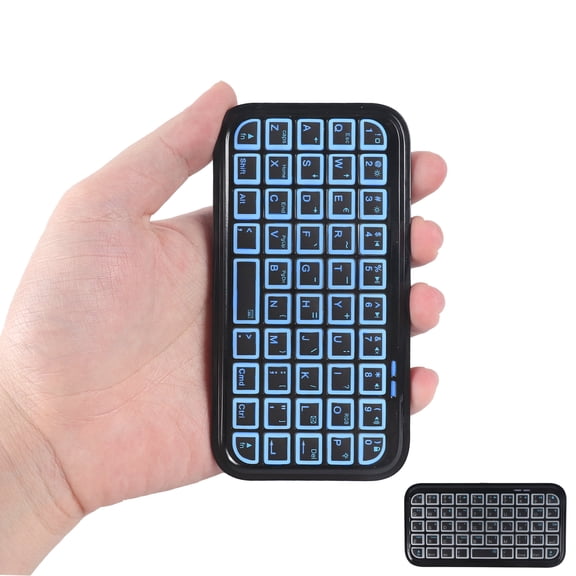 Dpisuuk Bluetooth Keyboard Wireless Ultra Slim Silent Mini Wireless Keyboard Rechargeable Handheld 49 Keys Cordless Keyboard Portable Pocket Keyboard for iPhone iPad Android Laptop Windows