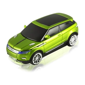 Dpisuuk Car Wireless Mouse Cool Car Mouse Mini Computer Mouse 2.4G Optical Mouse Cordless Mice Ergonomic Mouse for Laptop Desktop Computer, Green