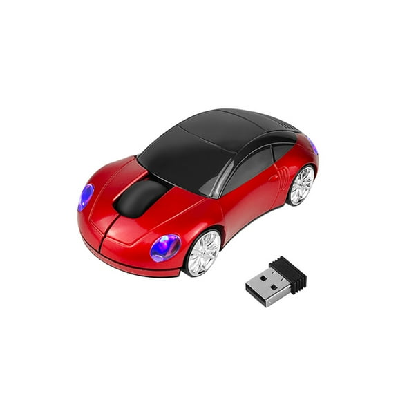 Dpisuuk Wireless Mouse, 2.4G 1600DPI Optical Computer Mouse with USB Reciver, Cool Car Mouse for Laptop PC Computer Tablet