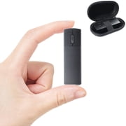 Dpisuuk Wireless Mouse Bluetooth Mini Ultra Slim Silent Tri-Mode 2.4GHz & Dual Bluetooth Travel Mice with Case Rechargeable Portable Small Mouse for Laptop PC Desktop MacBook Tablet Kids Gift, Black