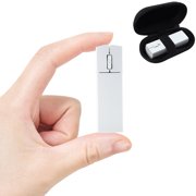 Dpisuuk Wireless Mouse Bluetooth Mini Ultra Slim Silent Tri-Mode 2.4GHz & Dual Bluetooth Travel Mice with Case Rechargeable Portable Small Mouse for Laptop PC Desktop MacBook Tablet Kids Gift, White