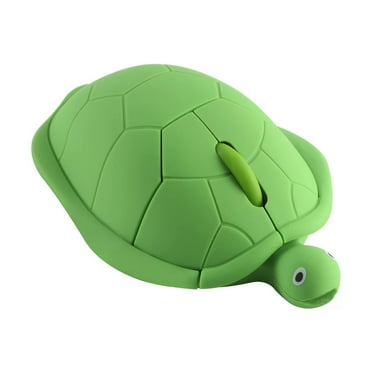 Dpisuuk Wireless Mouse, Cute Animal Turtle Shape Computer Mouse Ergonomic 2.4GHz Optical Mice with USB Receiver for Laptop Desktop Computer PC
