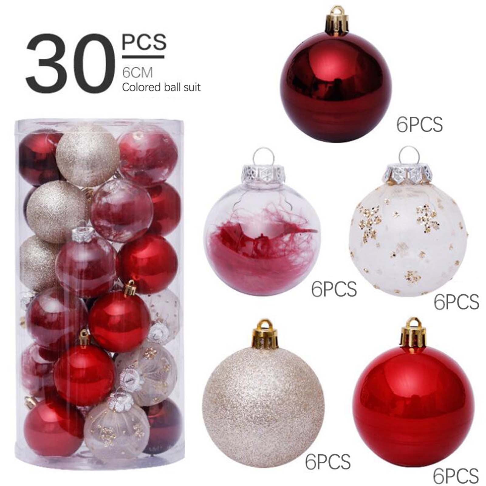 Dpityserensio 2.66In/30PCs Christmas Ball Baubles Party Christmas Tree ...