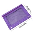 thumbnail image 1 of Dpityserensio Pencil Pouch for 3 Ring Clear Mesh Bag with Eyelets,Large Capacity Pen Case for College Office,Zipper Stationery Organizer, 1 of 7