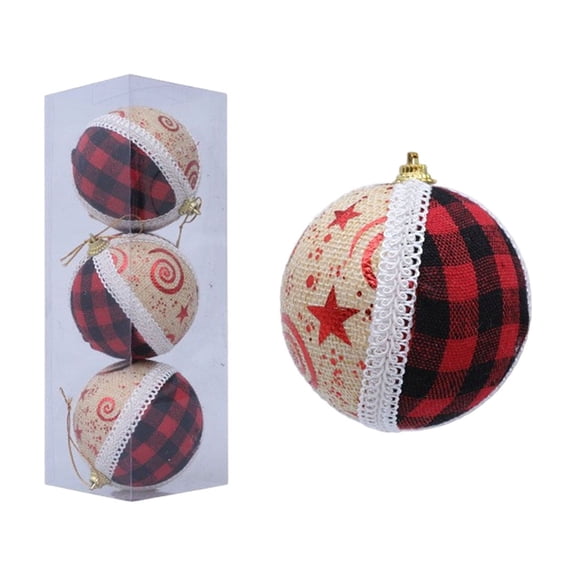 Dpityserensio 8cm Foam Christmas BallsHanging Christmas Balls Decoration Colorful Balls Christmas Tree Decoration Set Of Three Fall Decor Xmas Gifts