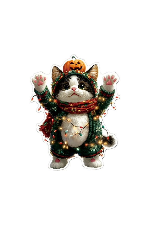 Acrylic Cat Keychain Pendant Car Mirror Backpack Zipper Charm Cute Animal Decor Dress Up Decoration Fall Decor