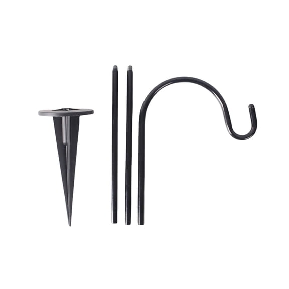 Dpityserensio Adjustable Shepherds Hook Garden Stake 3 Height Options Heavy Duty Metal Plants Hanger For Outdoor Lawns And Patio 4th of July Decor