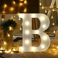 thumbnail image 1 of Dpityserensio Alphabet LED Letter Lights Light Up White Plastic Letters Standing Hanging for Home Party Decor, 1 of 4