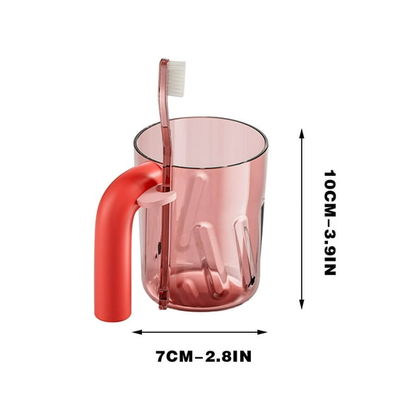 Dpityserensio Bathroom Tumbler Cup Reusable Unbreakable Toothbrush Cup Mouthwash Cups Plastic Easy to Clean Bathroom Cup Toothbrush Holde