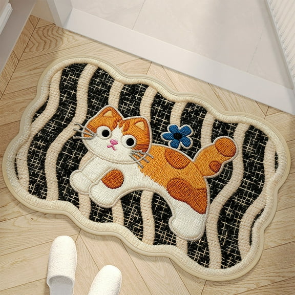 Dpityserensio Carpet Bathroom Non Slipping Mat Absorbent Floor Mat Entrance Mat Non Slipping Foot Mat Bedroom Carpet Fall Xmas Gifts