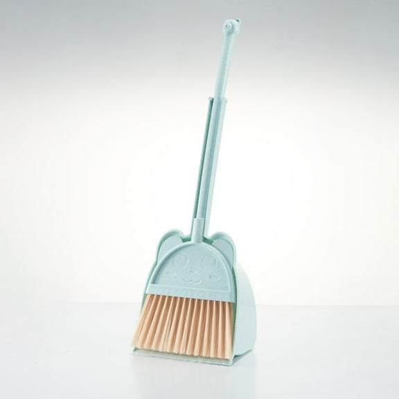 Dpityserensio Children's Brooms and Dustpan Set Cleaning Supplies Brooms and Dustpan Set for Home Stainless Steel Handle Brooms with Dustpan Combo Set for Home Office Xmas