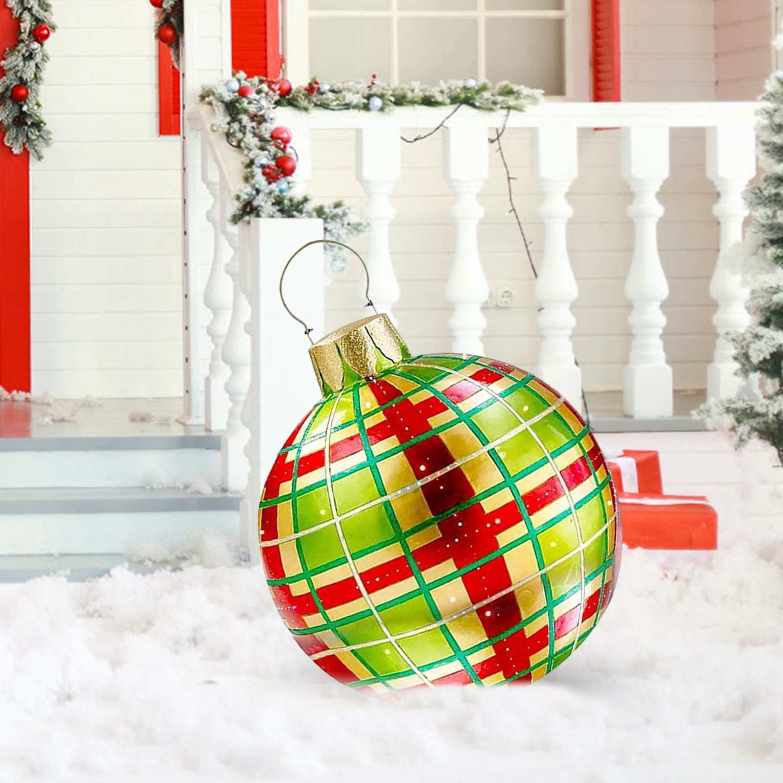 Dpityserensio Christmas Decoration Ball 60cm Outdoor Christmas