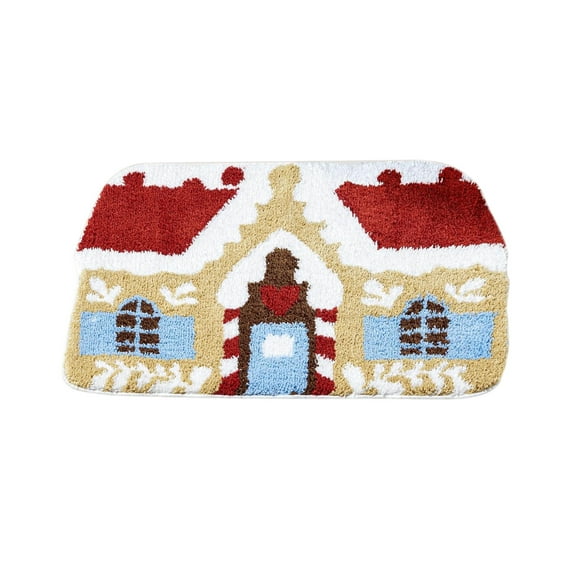 Dpityserensio Christmas Tree Bathroom Rugs for Living Room Green Rug Absorbent Washable Bath Mat Shower Soft Thick Bathtub Carpet Fall Decor Xmas Gifts