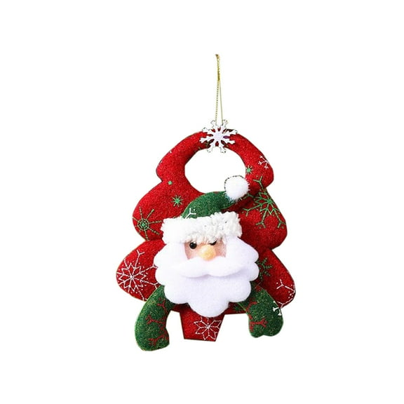 Dpityserensio Christmas Tree Pendants Christmas Cloth Figurine Pendants Christmas Tree Old Man Snowman Doll Small Pendants Suitable for Christmas Decoration Fall Decor Xmas Gifts
