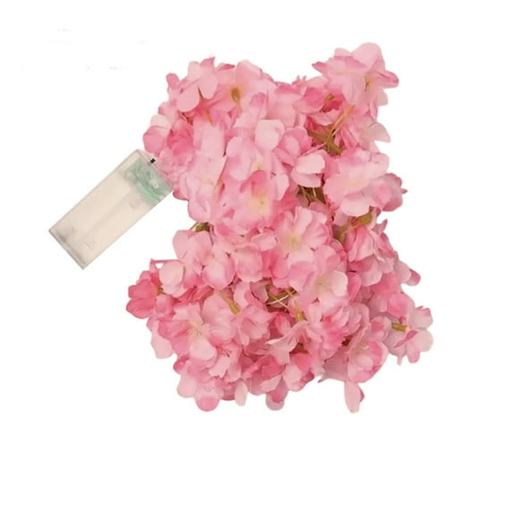 Dpityserensio Christmas Xmas Decor Cherrys Blossoms Vines Lights Copper Wires Lights For Courtyard Decoration Battery Box Version