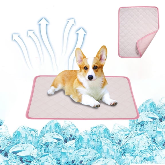 Dpityserensio Dog Cool Mat Large Self CoolPad for Dogs Sleeping Mats for Dog Self Cool Pet Blanket Outdoor Indoor Cool Mats Xmas