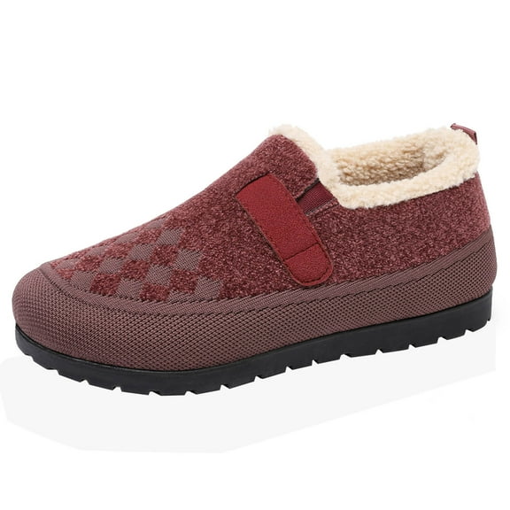 Dpityserensio Dress Flats Shoes Women Style With Thick Velvet And Versatile Soft Sole Non Tiring Shoe