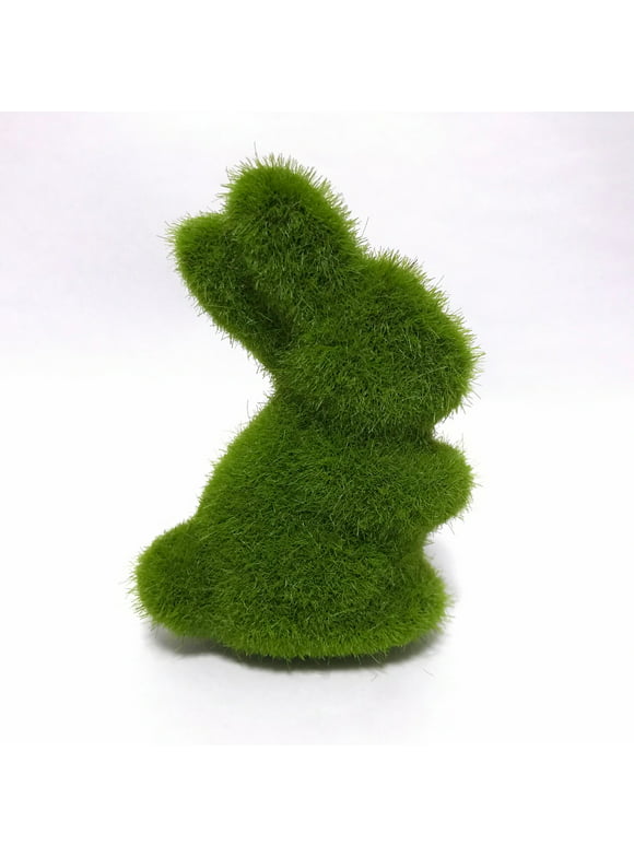 Dpityserensio Easter Bunny Artificial Grass Rabbit Shape Simulation Bonsai Ornaments Home Decor