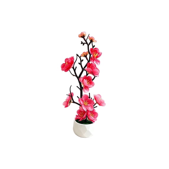 Dpityserensio Fall Decor Artificial Potted Silk Flower Tabletop Decor For Tea Room Living Room