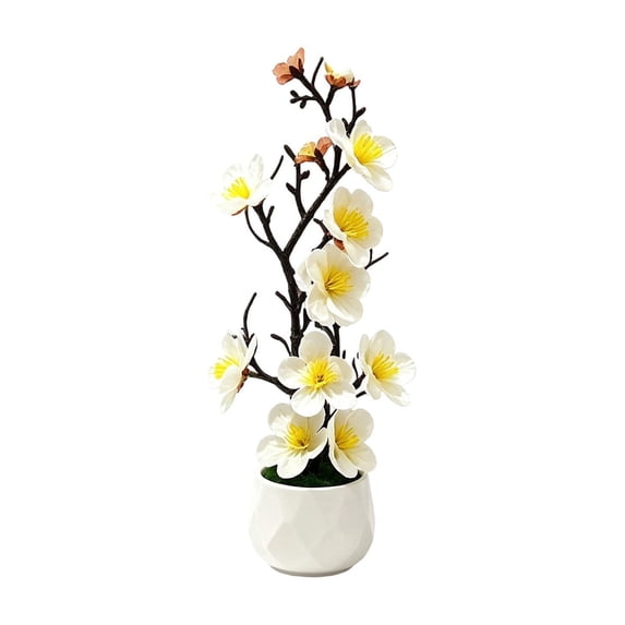 Dpityserensio Fall Decor Artificial Potted Silk Flower Tabletop Decor For Tea Room Living Room