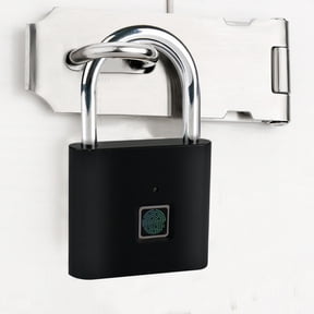 Dpityserensio Fingerprint Padlock,Smart Keyless Lock,Locker Lock,Biometric Metal Keyless Thumbprint Lock,Waterproof,USB Rechargeable,for Locker,Backpack,Suitcase
