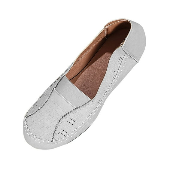 Dpityserensio Flats Shoes Women Dressy Comfortable Solid Color Outdoor Lightweight Moccasins Work Flat Shoes