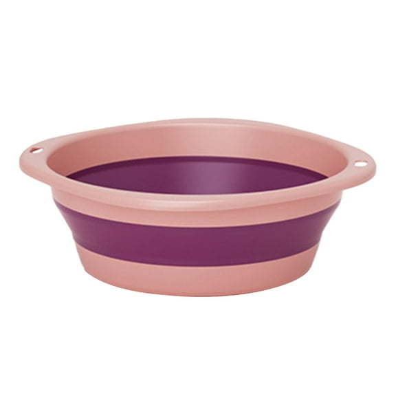 Dpityserensio Foldable Wash Basin Kitchen Sink Bowl, Portable Camping Collapsible Tub for Barbecue Prep Laundry Cleaning Bucket Storage