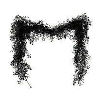 Dpityserensio Halloween Artificial Black Vine Decor Faux Wall Hanging, Spooky Gothic Home Decoration