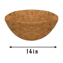 Dpityserensio Hanging Basket Coconuts Fiber Planter Inserts Replacement Liner for Flower Pot Xmas Gifts