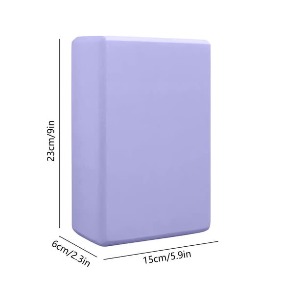 Dpityserensio High Density EVA Yoga Block for Dance Stretching Non Slip Moisture Resistant Soft Rounded Edge Support
