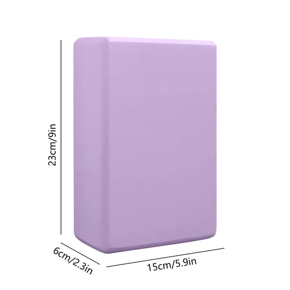 Dpityserensio High Density EVA Yoga Block for Dance Stretching Non Slip Moisture Resistant Soft Rounded Edge Support