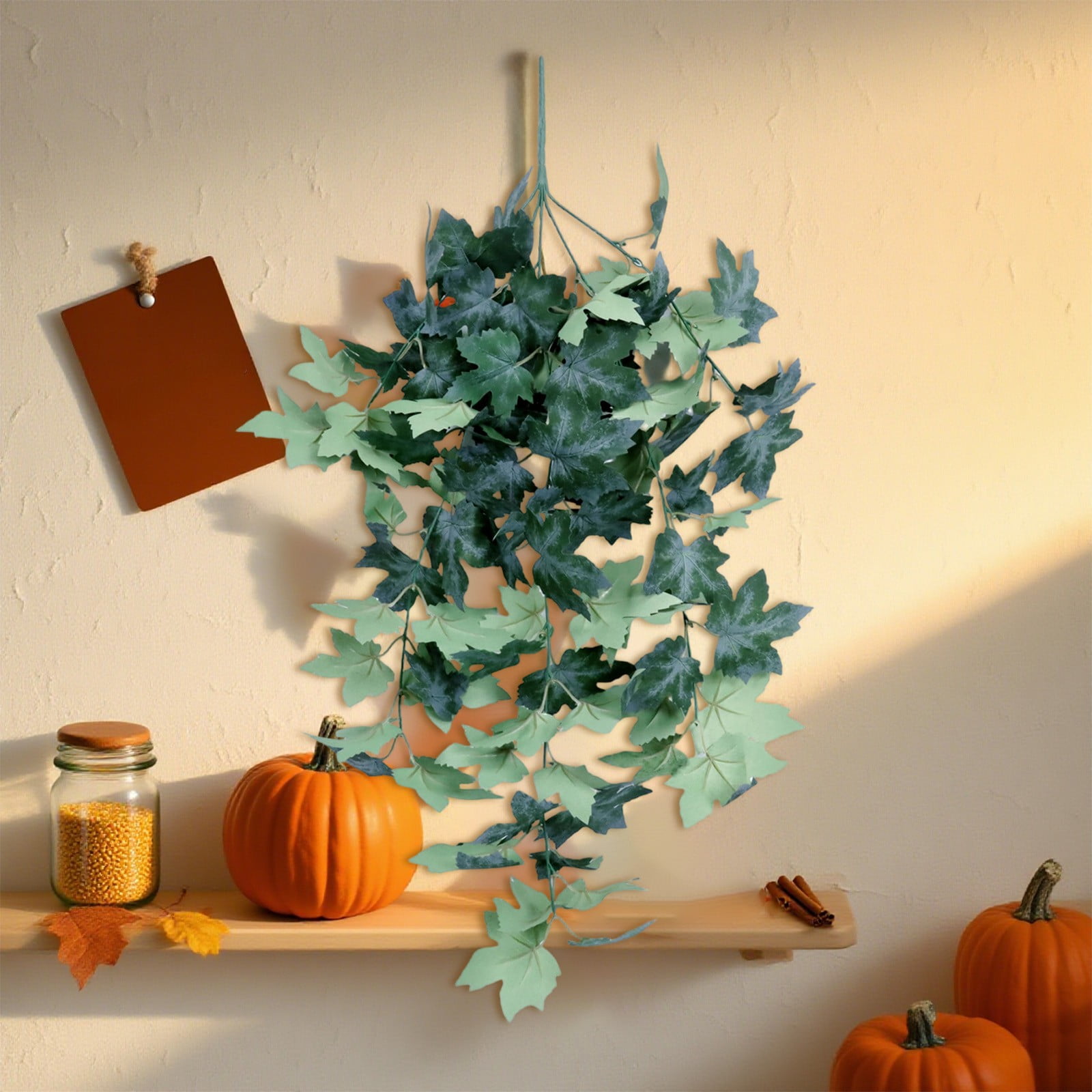 Dpityserensio Home Fall Decor Thanksgiving Decoration Artificial Leaf ...