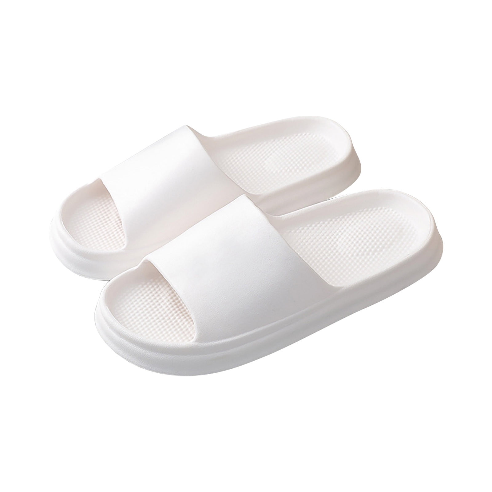 Dpityserensio Home Indoor EVA Slide Sandals Non slip Men Women Household Sandals and Slippers White 6.5 37 38