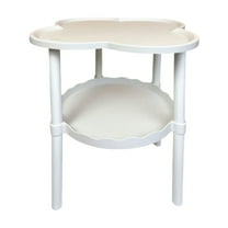 Dpityserensio Household Four-leaf Sofa Side Table Living Room Snack Table Small Coffee Table Movable Storage Table Cloud Shelf