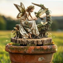 Dpityserensio Hummingbird Colored Garden Pile Courtyard Ground Insert Pendant Decoration Fall Decor