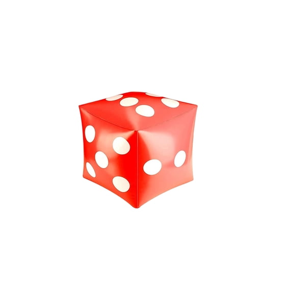Dpityserensio Inflatable Giant Dice PVC Giant Number Cube for Outdoor Games 11.8in Fun Interactive Prop for Birthday Pool Beach Activities