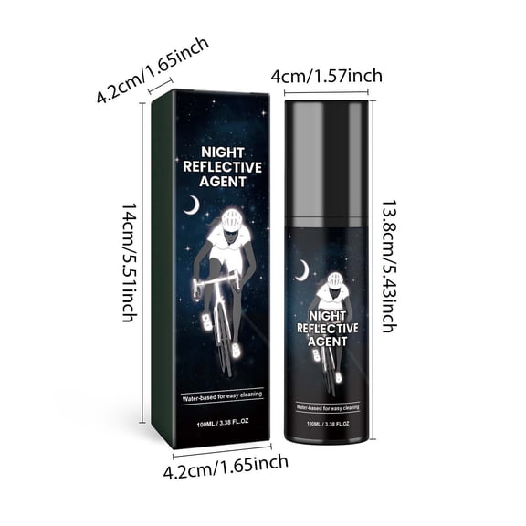 Dpityserensio Night Reflective Spray Paint Outdoor Reflective Marking Night Riding Bike Reflective Equipment 100ml Winter Xmas Gifts