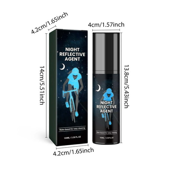 Dpityserensio Night Reflective Spray Paint Outdoor Reflective Marking Night Riding Bike Reflective Equipment 100ml Winter Xmas Gifts